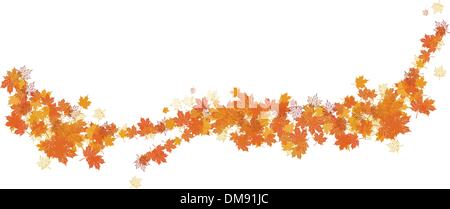 Autumn background, maple leafs Stock Vector