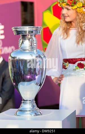Henri Delaunay Trophy of UEFA European Football Championship Kiev, Ukraine Stock Photo