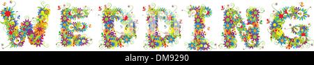 Floral design. See also letters in my gallery Stock Vector