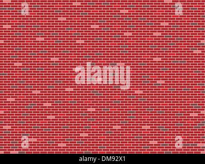 bricks wall seamless texture Stock Vector