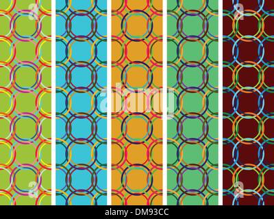 circles vertical seamless textures, abstract vector art illustration ...