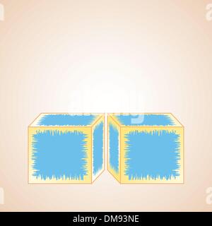 cubes alphabet Y Stock Vector