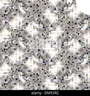 disco ball black pattern Stock Vector