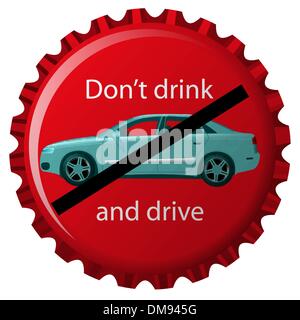 dont drink and drive Stock Vector