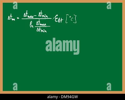 formula and table Stock Vector