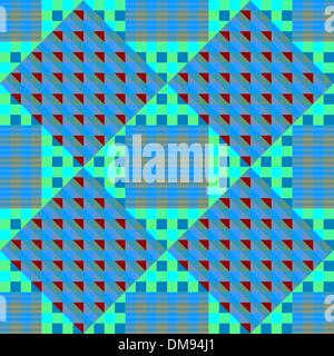 geometric blue seamless pattern Stock Vector