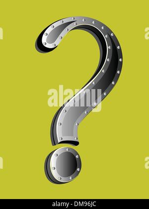 3d render of question mark symbol, vector, isolated on white background ...