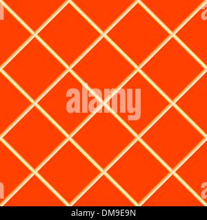 orange seamless ceramic tiles Stock Vector