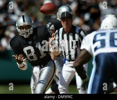 Tim Brown of the Oakland Raiders Stock Photo - Alamy