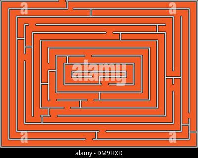 rectangular maze Stock Vector