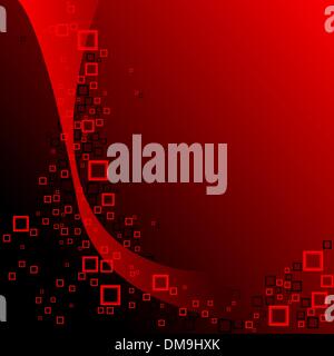 red and black squares composition Stock Vector