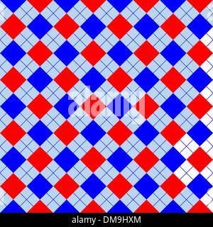 red and blue sweater texture Stock Vector