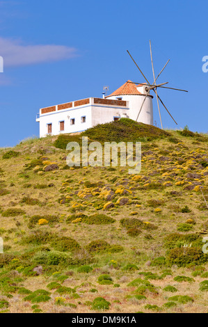 Windmill, Carrapateria, Algarve, Portugal, Europe Stock Photo