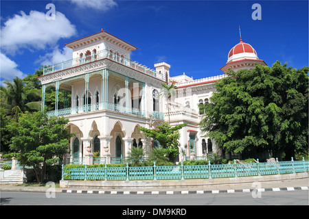 Palacio de Valle, Calle 37 (aka Prado), Punta Gorda, Cienfuegos, Cienfuegos province, Cuba, Caribbean Sea, Central America Stock Photo