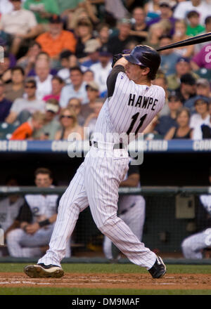 Colorado Rockies right fielder Brad Hawpe warms up prior to the Arizona ...