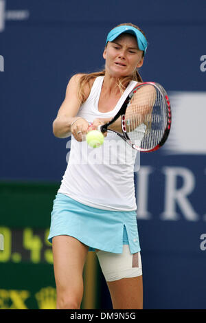 22 August 2009: Maria Jose Martinez Sanchez (ESP) hits a forehand at the Rogers Cup at the Rexall Centre  Toronto, ON. Nuria Llagostera Vives/Maria Jose Martinez Sanchez beat Ai Sugiyama/Daniela Hantuchova 4-6, 4-6. (Credit Image: © Southcreek Global/ZUMApress.com) Stock Photo