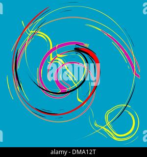 round and blue Stock Vector
