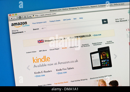 Amazon website online shopping Stock Photo