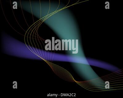 smoky waves Stock Vector