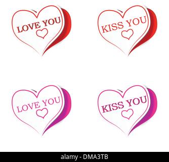 With love - enamoured bubbles Stock Vector