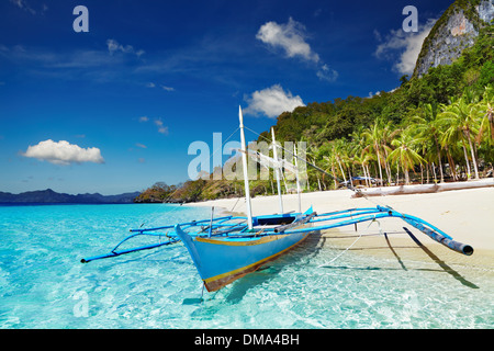 Tropical beach, South China See, El-Nido, Philippines Stock Photo