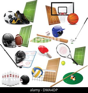 Sport icons Stock Vector