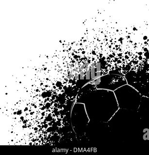 Grunge burst football poster. EPS 8 Stock Vector