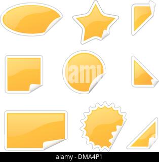 Set of glossy color vector labels Stock Vector Image & Art - Alamy