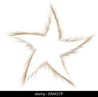 Star and Rays. EPS 8 Stock Vector