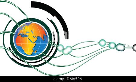 abstract hi tech background Stock Vector