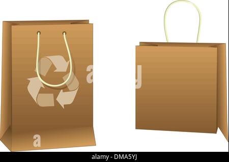 Recycled Shopping Bags Stock Vector