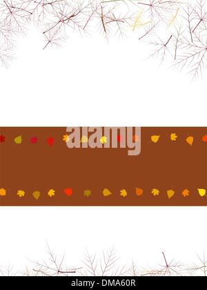 Autumn card with copy space. EPS 8 Stock Vector