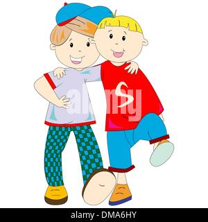 Best Friends Cartoon Stock Vector Image Art Alamy