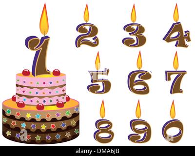 birthday cake Stock Vector