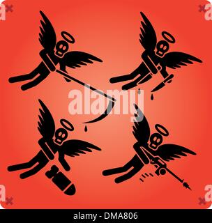 Angels of death Stock Vector