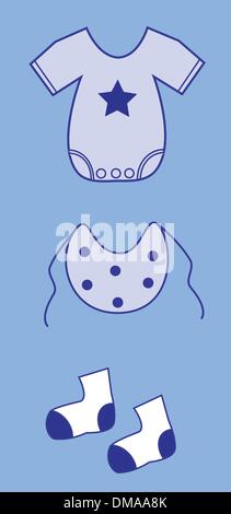 Illustration of baby socks. Clothes for newborn. Happy Birthday image.  Holiday baby shower simbol Stock Vector Image & Art - Alamy