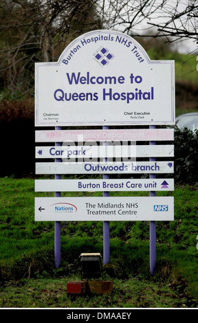 Queens Hospital in Burton upon Trent Staffordshire Stock Photo