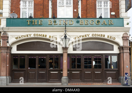 The Blind Beggar pub in Whitechapel Road, London. Stock Photo