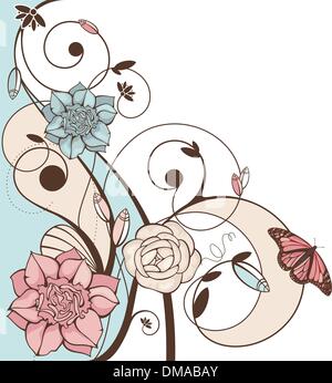 cute floral vector illustration Stock Vector