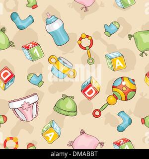 seamless baby background Stock Vector