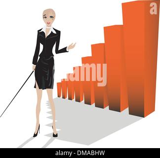 Business woman Stock Vector