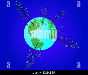 ecological globe Stock Vector