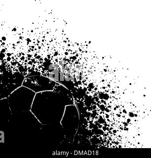 Grunge burst football poster. EPS 8 Stock Vector