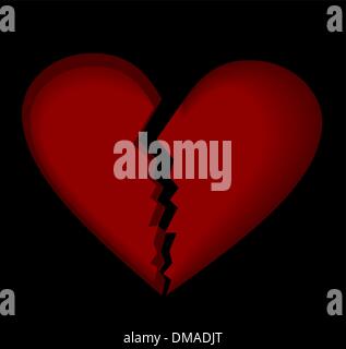 Broken heart Stock Vector