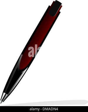 Realistic illustration of red pen Stock Vector