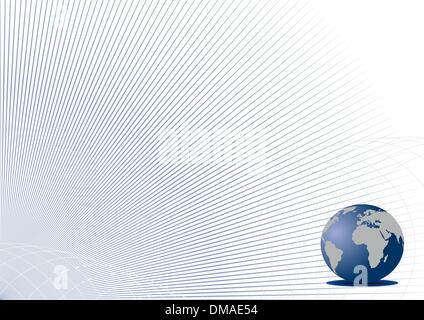 Illustration the abstract blue background for design business co Stock Vector