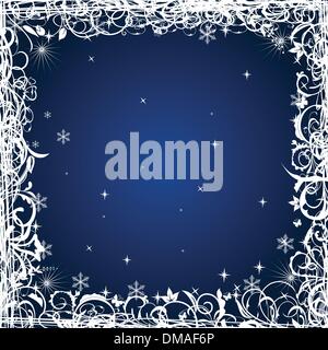 Grunge Christmas frame Stock Vector