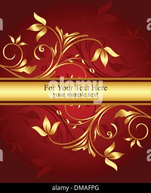 Golden floral background Stock Vector Image & Art - Alamy