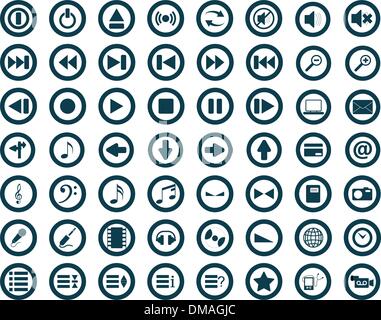 web icons Stock Vector