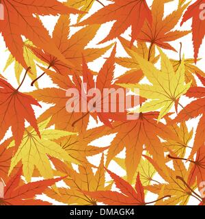 seamless maple leaves Stock Vector